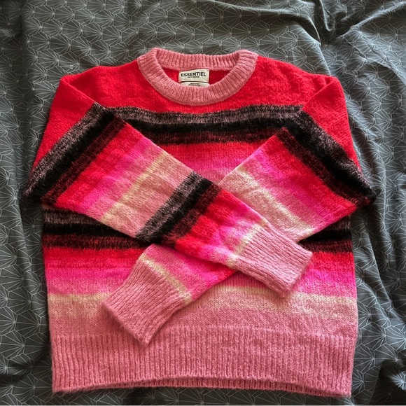 Essentiel Antwerp Striped Mohair Sweater size Small - Picture 4 of 6